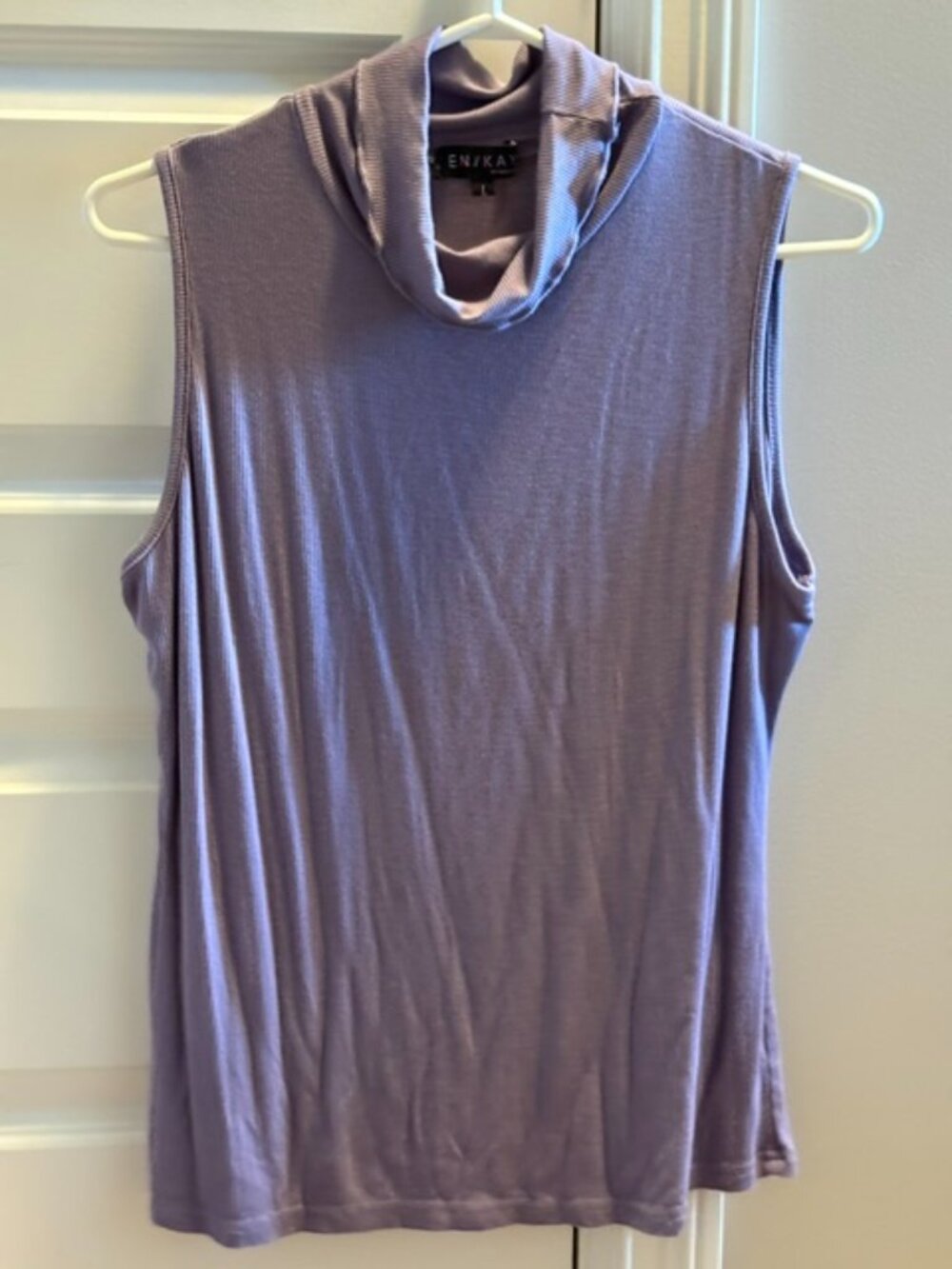 Lilac mock turtle neck dressy tank